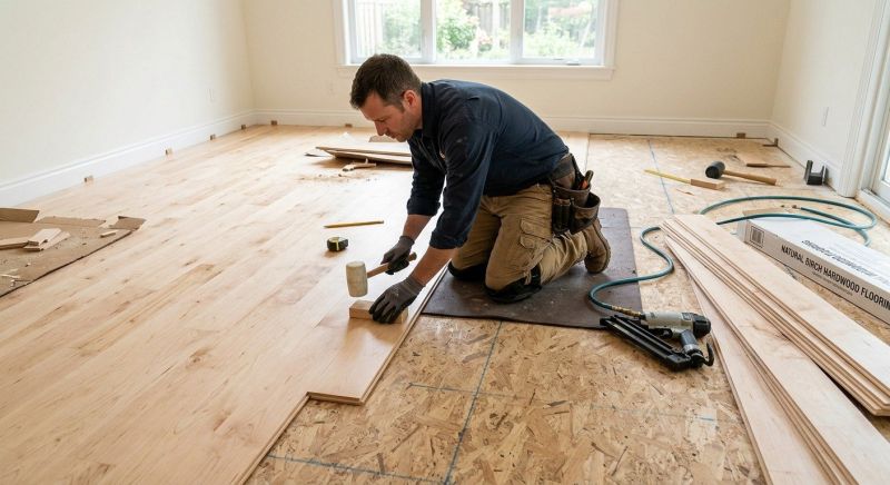 Birch Floor Installation in Seneca, SC