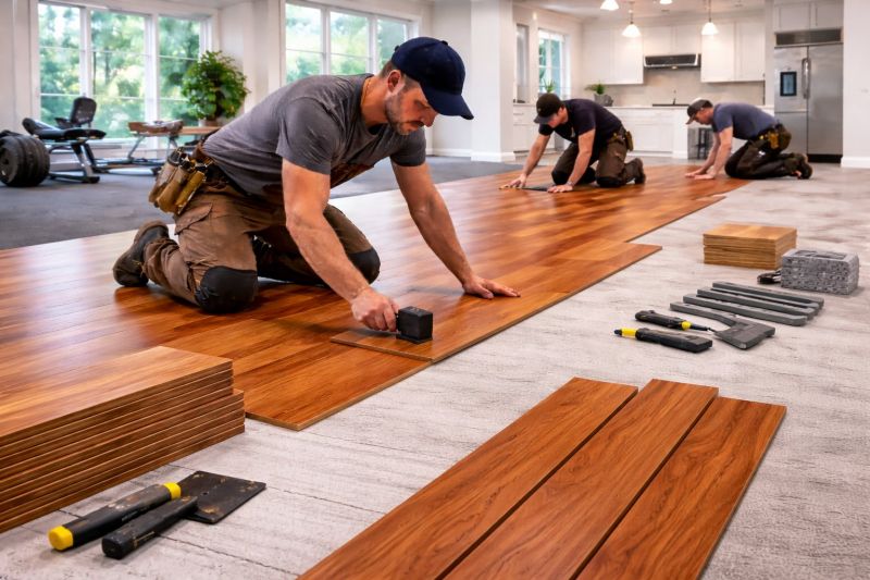 Cherry Floor Installation in Toccoa, GA