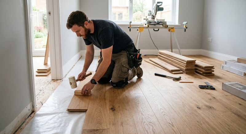 Dark Wood Floor Installation in Seneca, SC