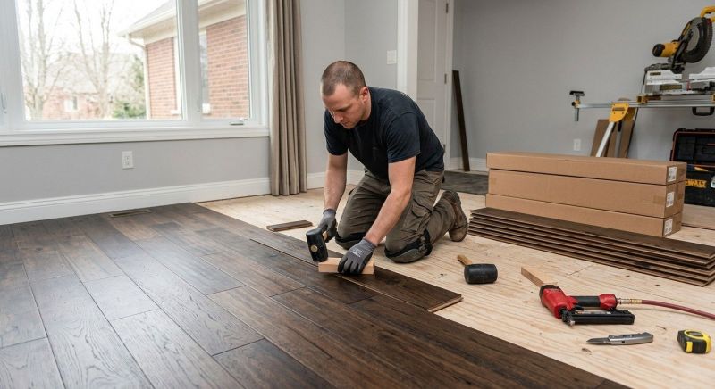 Dark Wood Floor Installation in Seneca, SC