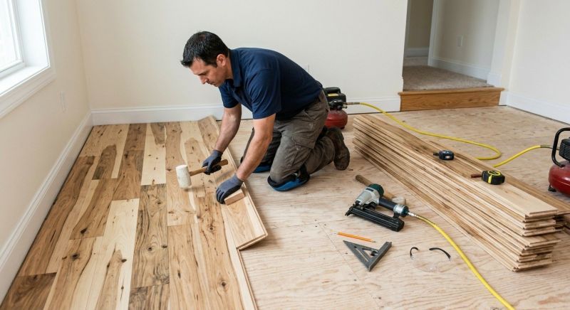 Hickory Floor Installation in Seneca, SC