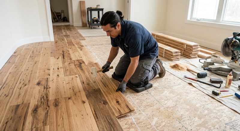 Hickory Floor Installation in Seneca, SC