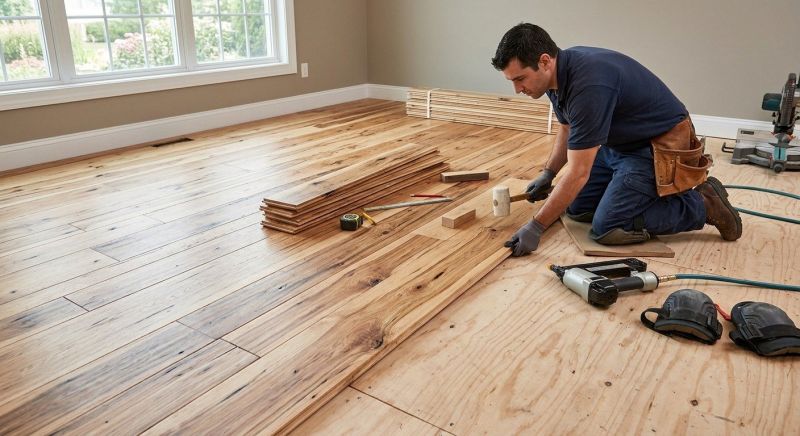 Hickory Floor Installation in Seneca, SC