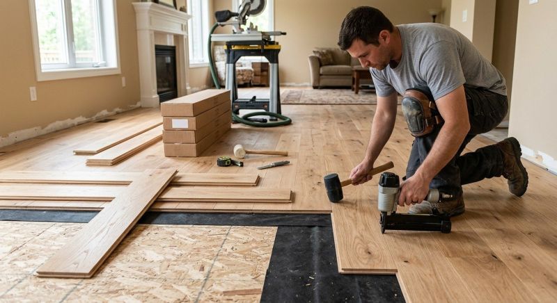 Oak Floor Installation in Anderson, SC