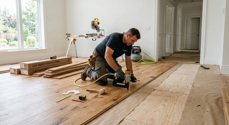 Oak Floor Installation in Pickens County, SC