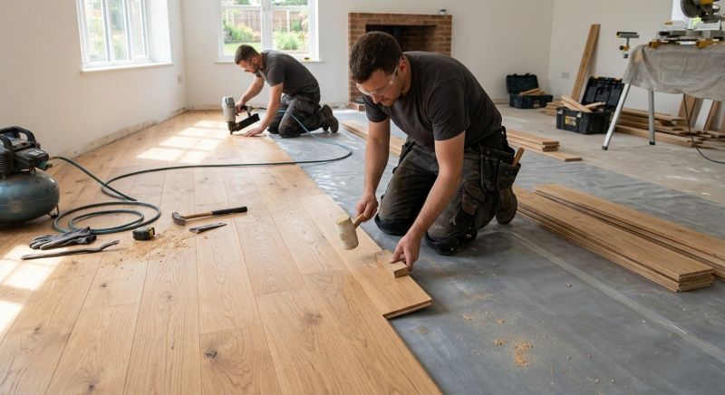 Oak Floor Installation in Townville, SC