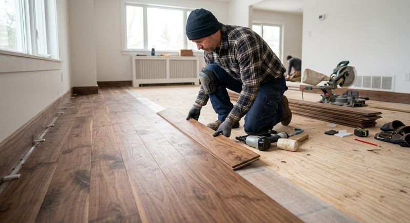 Walnut Flooring Installation in Seneca, SC