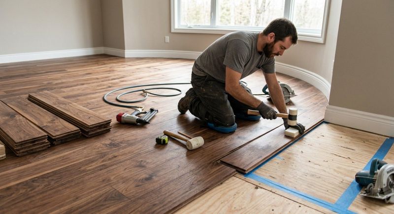Walnut Flooring Installation in Seneca, SC