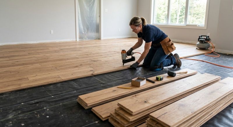 Wide Plank Floor Installation in Seneca, SC